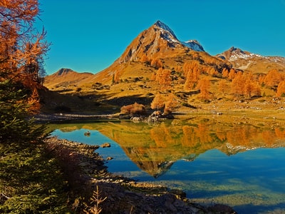 风景摄影的山
